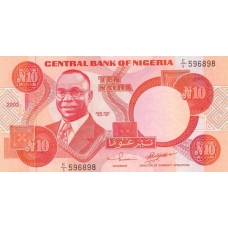 P25f Nigeria - 10 Naira Year 2002